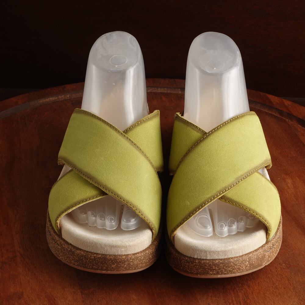 Dansko Sandals Women SZ EU 40 US 9.5-10 Green Bridget Suede Comfort Coastal Shoe - Picture 2 of 14